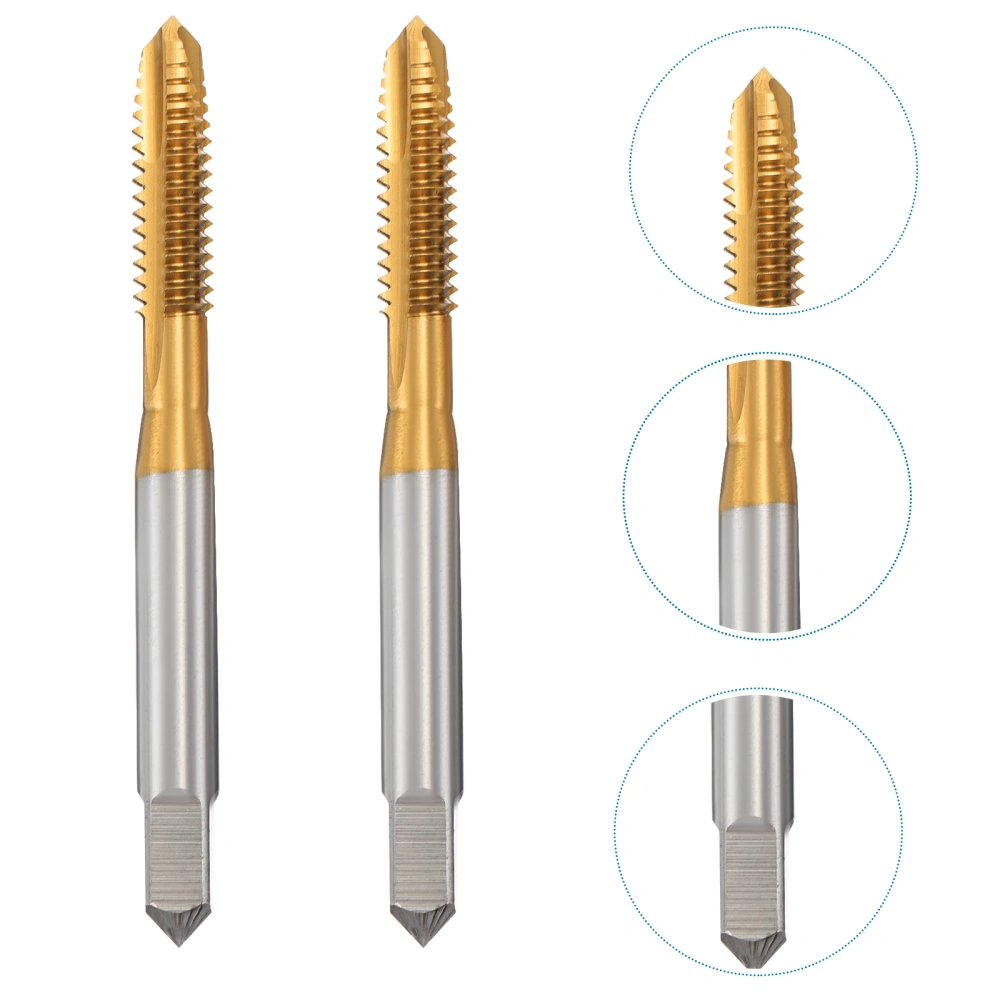 2pcs Drilling Machines Drill Bits High-speed Tapping Machines Drill Bits