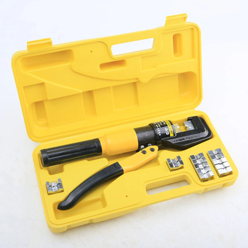 8 Tons Hydraulic Wire Battery Cable Lug Terminal Crimper Crimping Tool for Crimping and Joining Aluminum Copper Wires Cables (4-70mm)