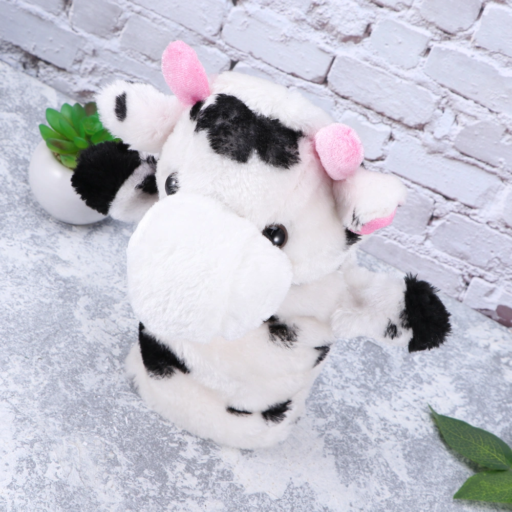 Cartoon Cow Shape Plush Hand Puppet Child Baby Favor Dolls Kids Glove Puppet Story Telling Toys