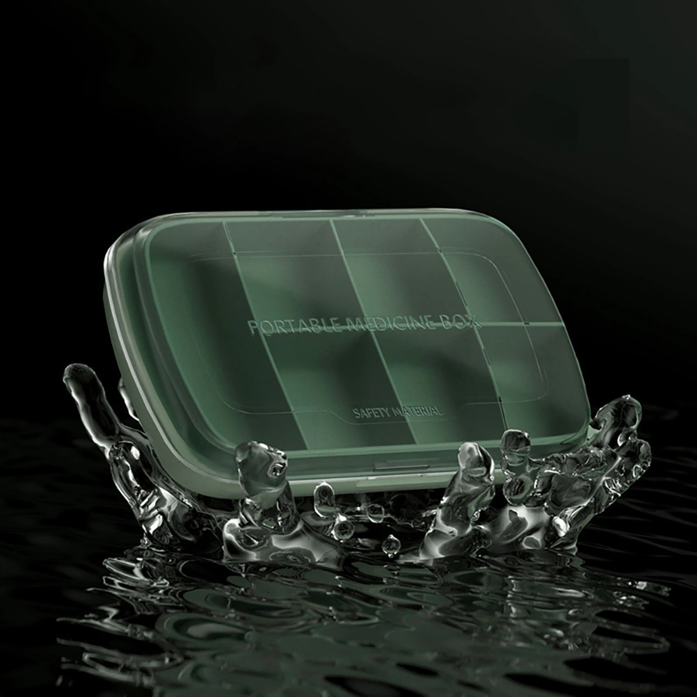 2 Pcs Portable Pill Storage Boxes Practical Medicine Box Travelling Pill Boxes