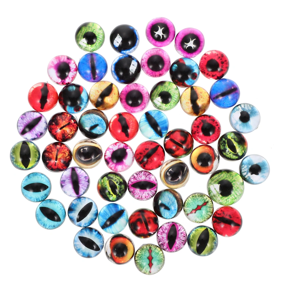 50pcs DIY Eyeball Patches Glass Eyeball Patches DIY Doll Making Supplies