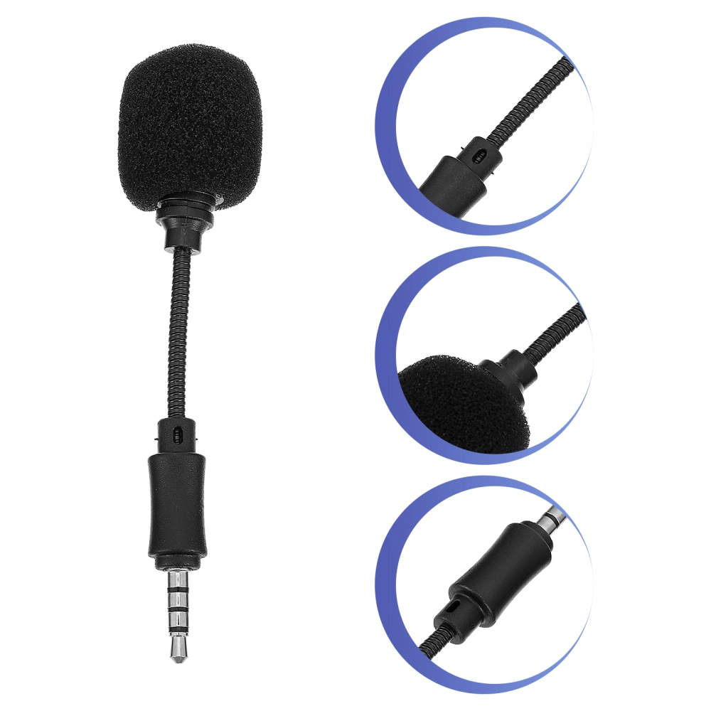 2PCS In-line Microphone Noise Canceling Omni-directional TRS Recording Mic