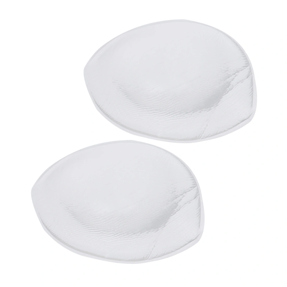 2pcs Silicone Breast Pad Silicone Insert Chest Pad Invisible Bra Padding (Abalone Transparent)