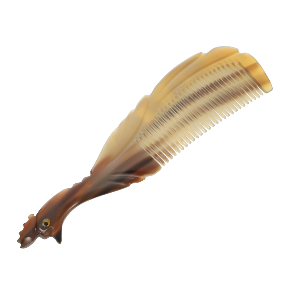 1Pc Home Non-static Comb Creative Ox Horn Comb Practical Hairstyling Comb