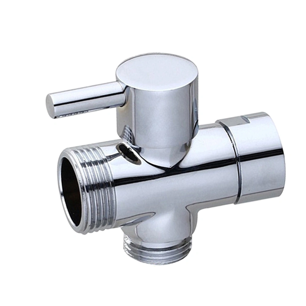 1/2 Inch Three-Way Bathroom Angle Shower Arm Diverter for Handshower Switch Water Flow