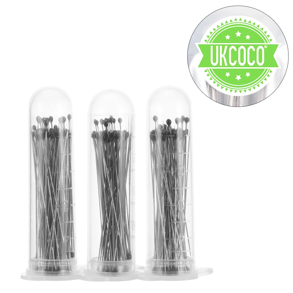 UKCOCO 300PCS Stainless Steel Insect Specimen for School Entomology Dissection 0#1#2#