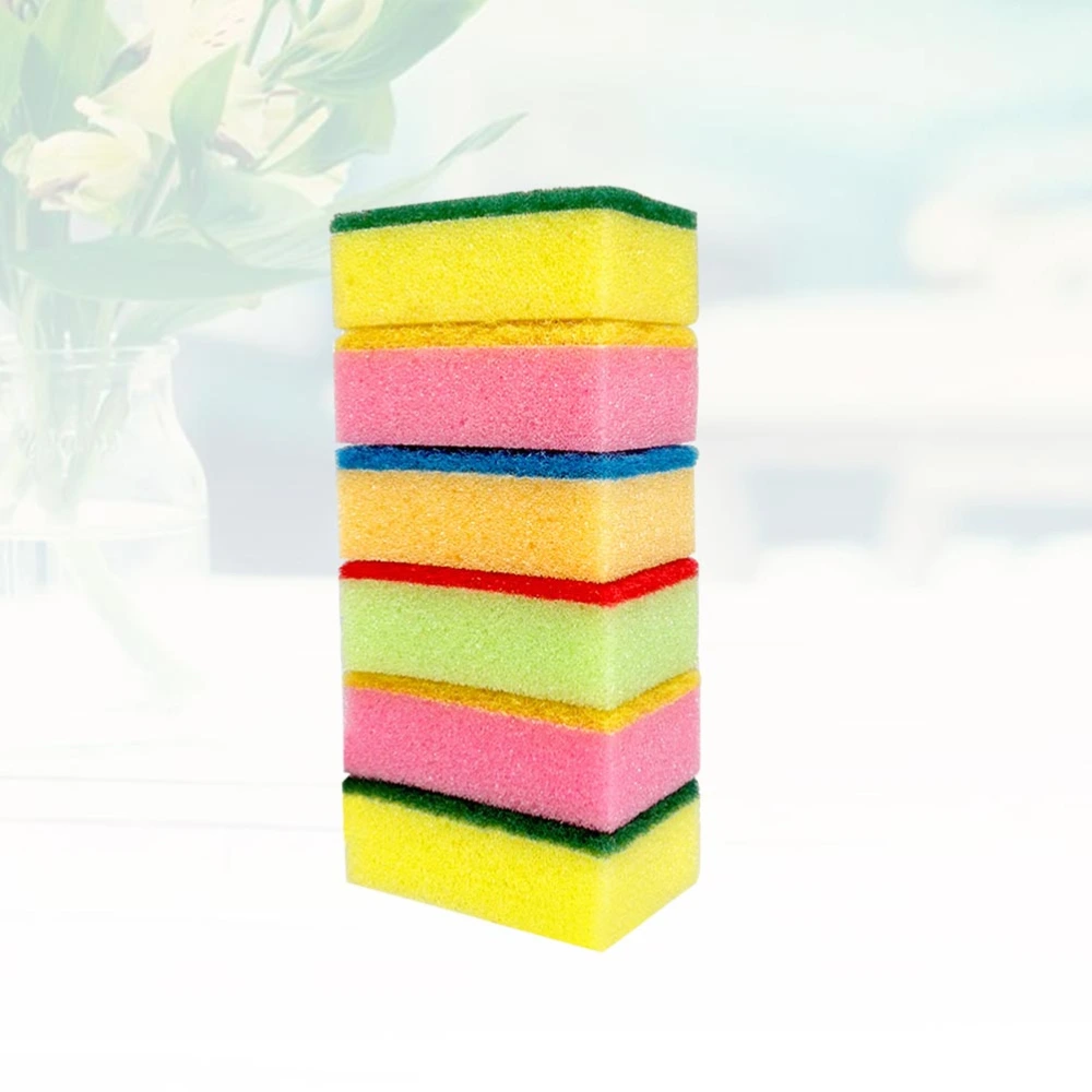 10pcs Multi-Use Cleaning Sponges Non-Scratch Eraser Sponge Scrubbing Dish Sponges Use for Kitchens Bathroom (Random Color)