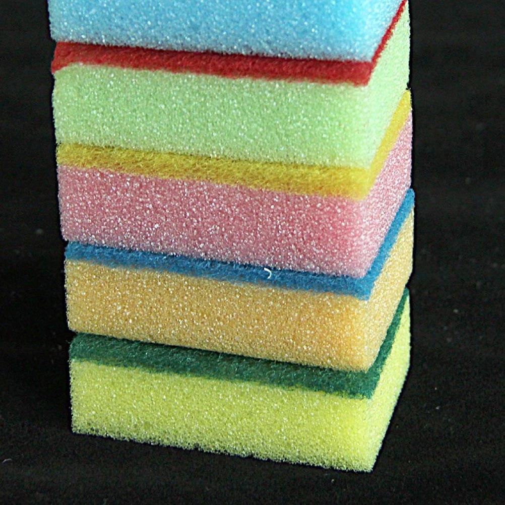 10pcs Multi-Use Cleaning Sponges Non-Scratch Eraser Sponge Scrubbing Dish Sponges Use for Kitchens Bathroom (Random Color)