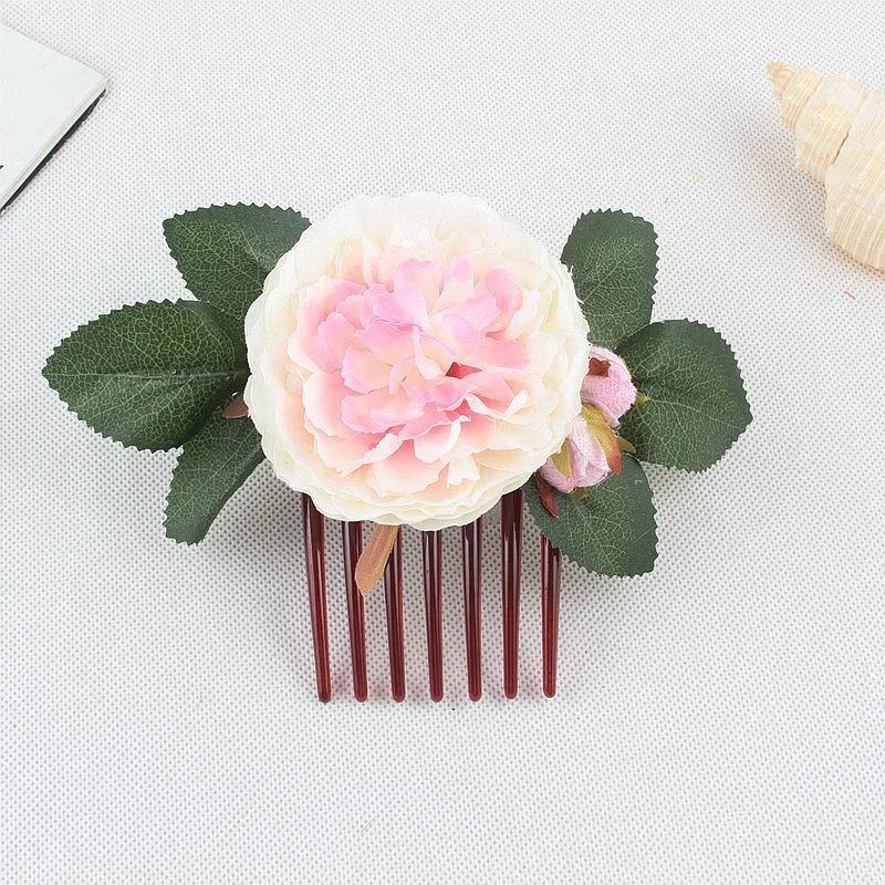 Flower Hair Comb Hair Styling Comb Decorative Hair Comb Women Hair Accessory