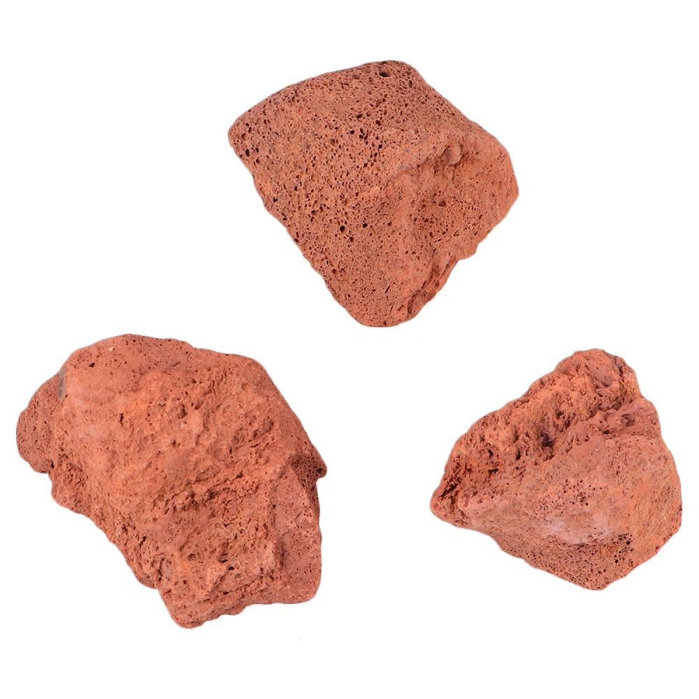 1 Bag of 450g Aquariums Volcanic Rocks Fish Tank Water Ornament Filter Material Active Landscaping Lava Stone (5~10cm)