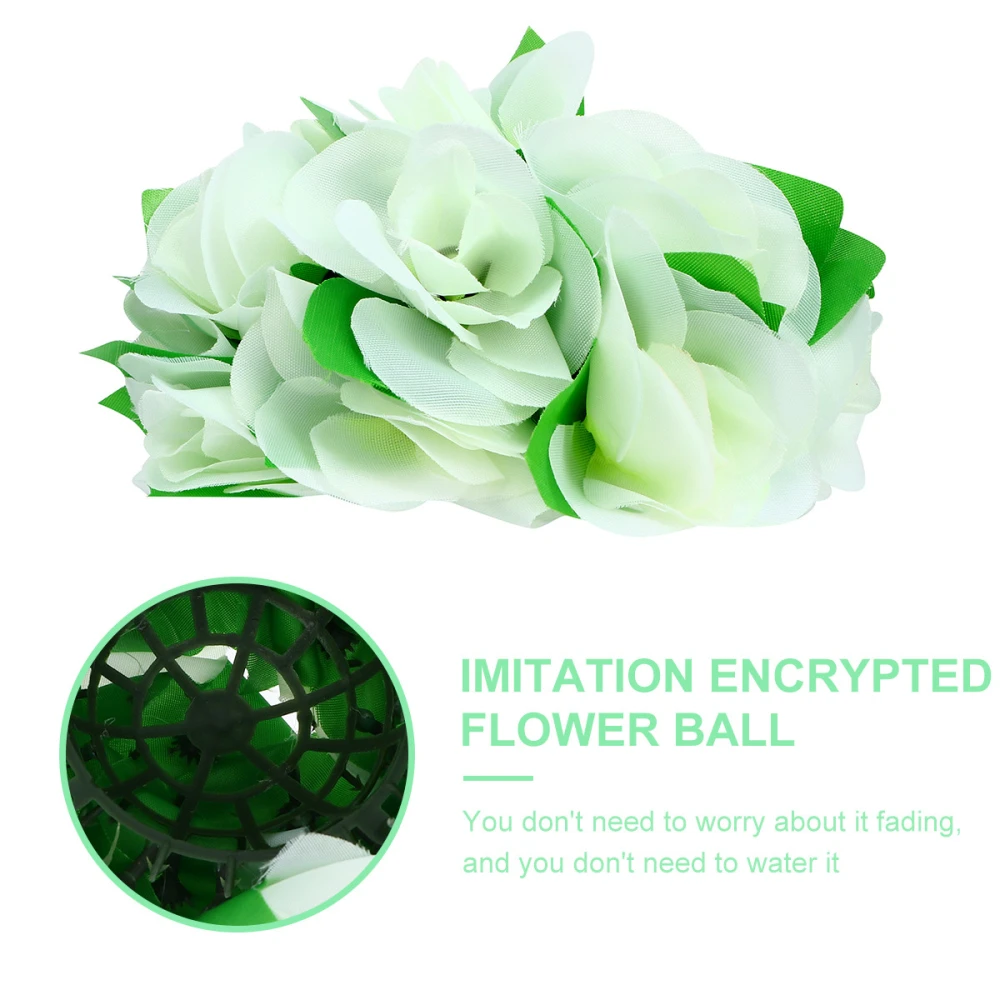 Hanging Rose Flower Ball High Density Fake Flower Ball Plant for Market Wedding