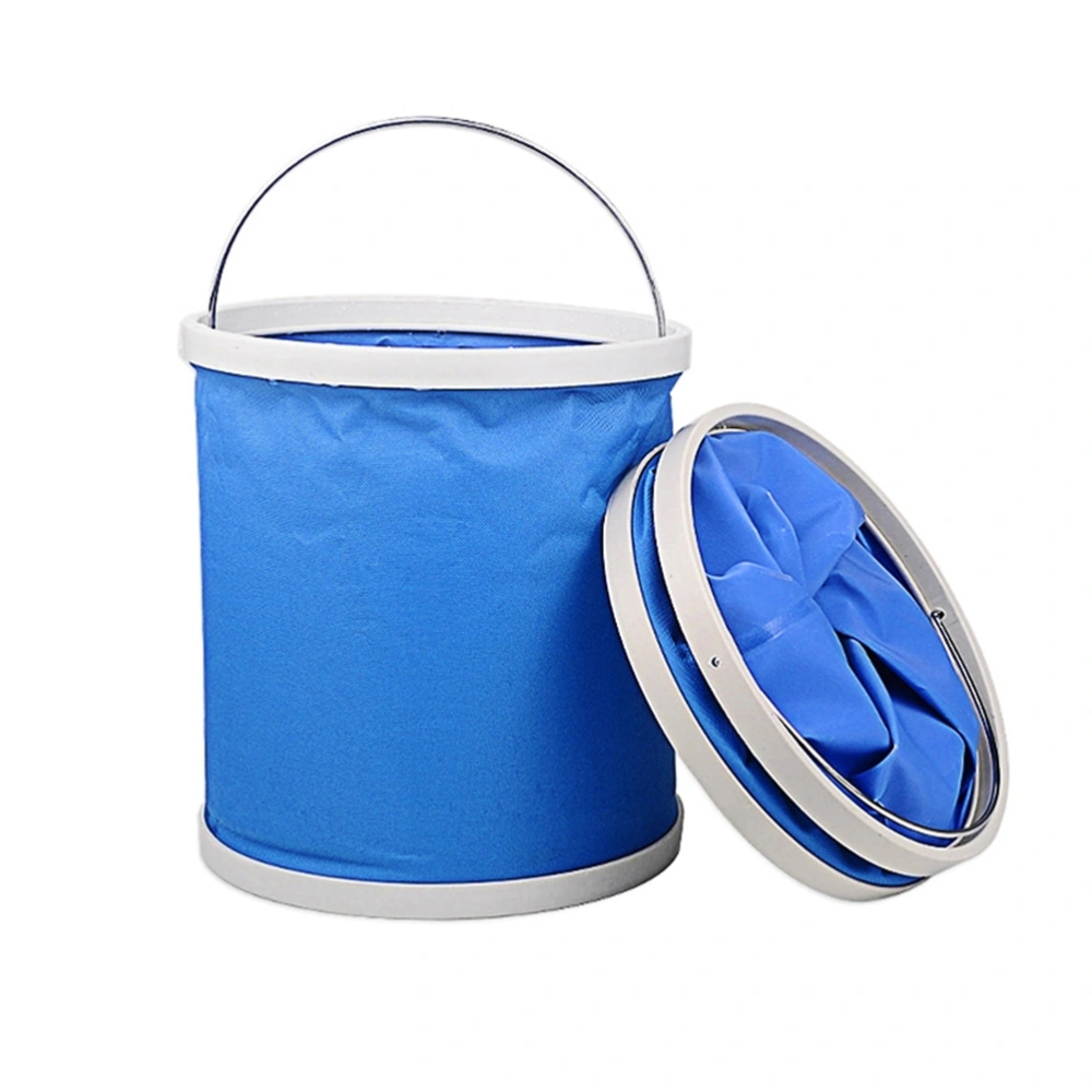 Portable Collapsible Multifunctional Folding Outdoor Bucket Basin for Camping Hiking Travelling Fishing Washing (9L)