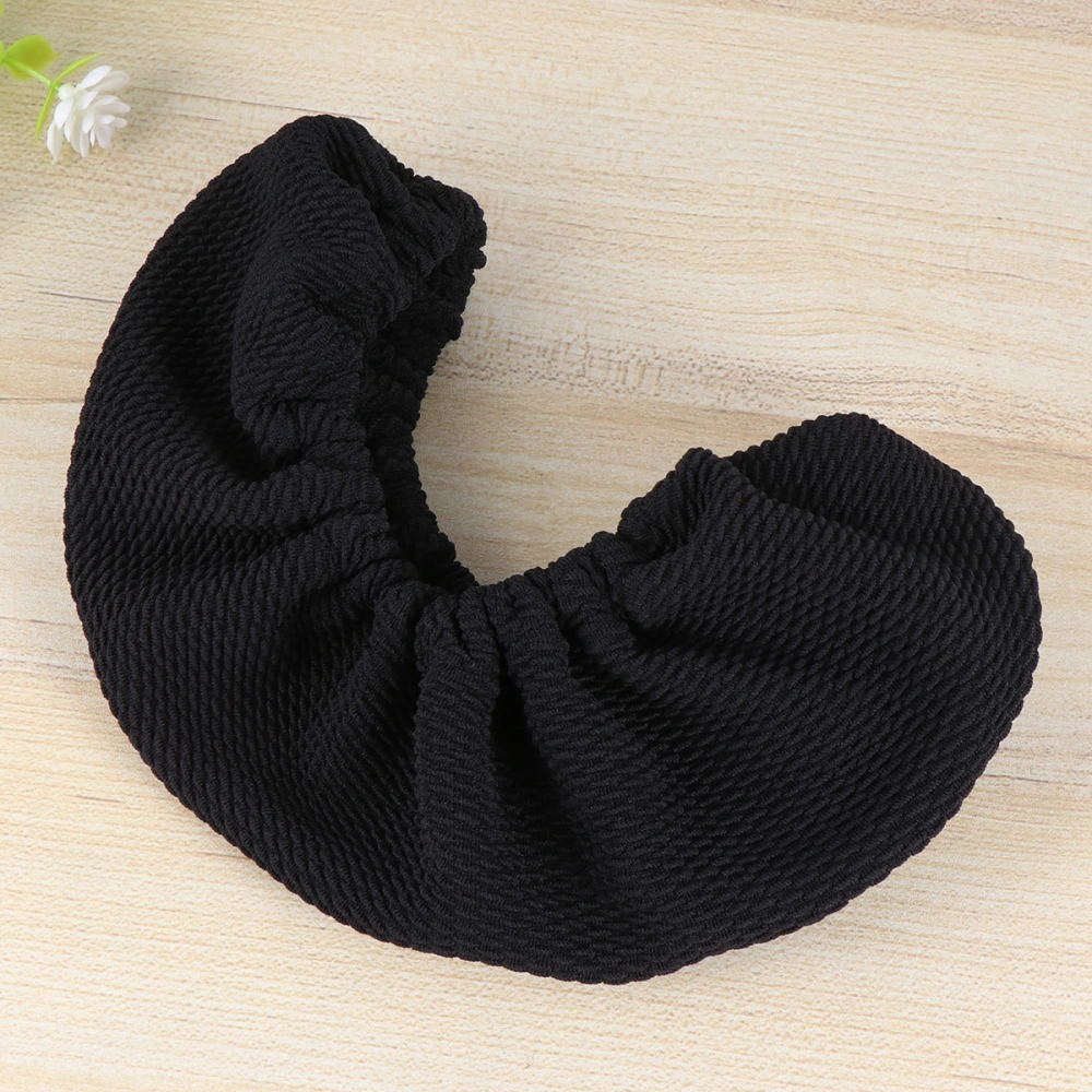 2pcs Thickened Office Computer Chair Armrest Protect Cover Elastic Band Chair Arm Rest Sleeves (Black)