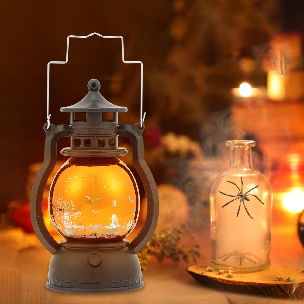 LED Kerosene Lamp Halloween Theme Retro Style LED Kerosene Light Decoration