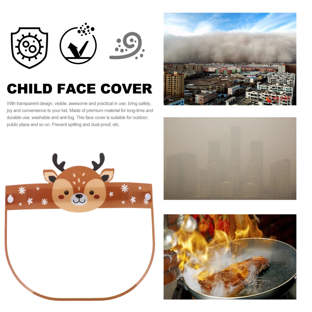 10pcs Children Face Mask Transparent Face Protective Cover Dust Proof Face Cover