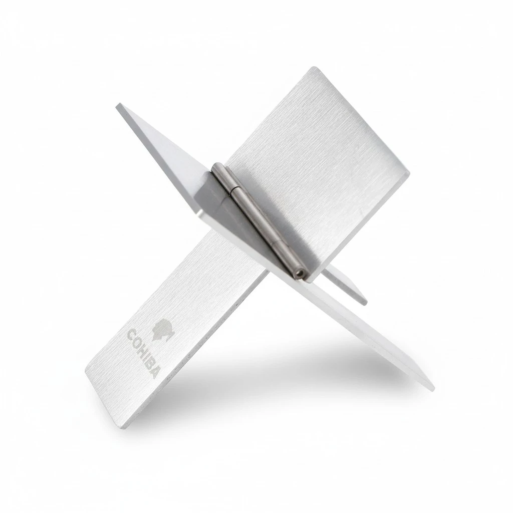 Stainless Steel Cigar Holder Cigar Display Tool Portable Pipe Stand Rack Holder Display Bracket Silver