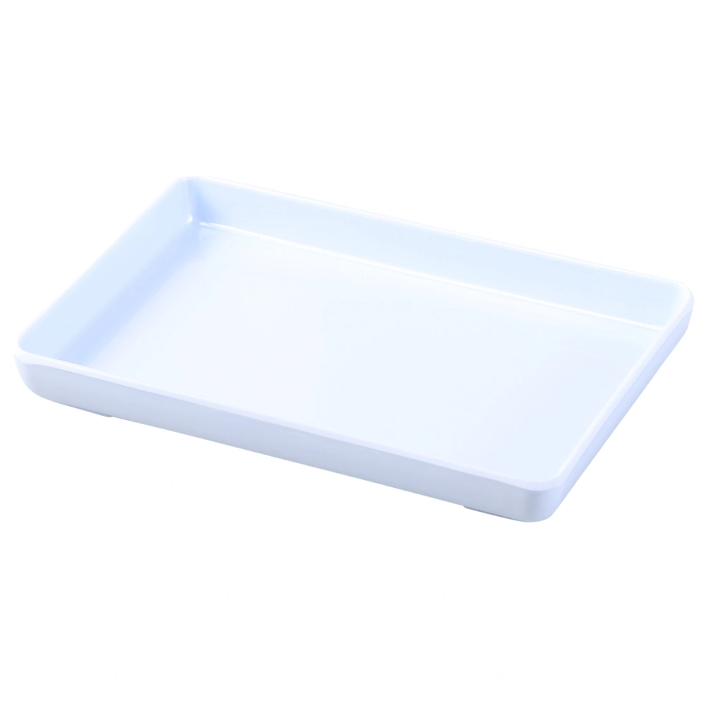 Plastic Trinket Tray Jewelry Dish Decorative Storage Organizer Holder for Rings Bracelets Earrings (10*16cm)