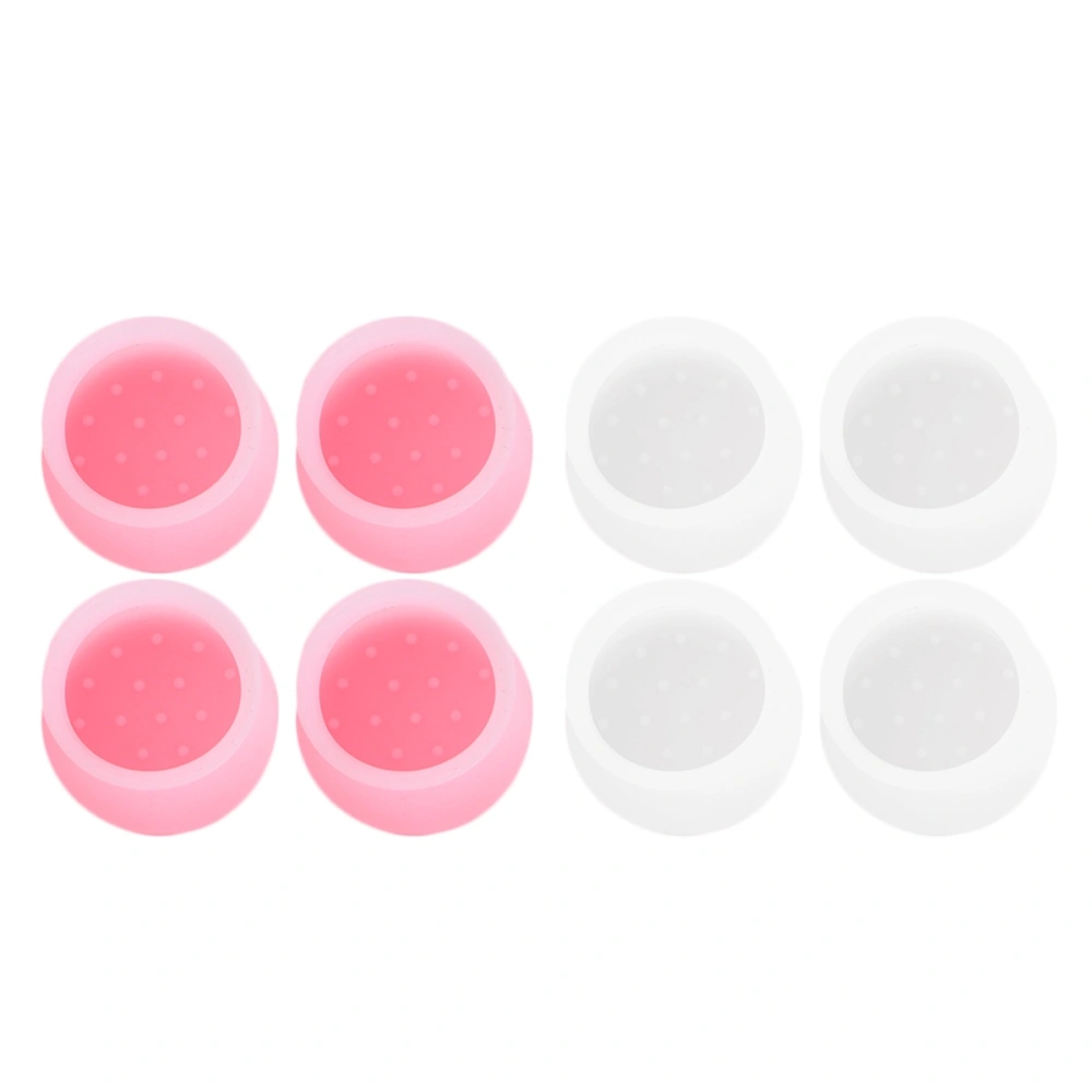 8PCS Universal Desk Chair Leg Caps Anti-slip Table Feet Covers Silicone Table Leg Mat Furniture Leg Protective Cover for Home Hotel Dorm (Pink+Transparent)