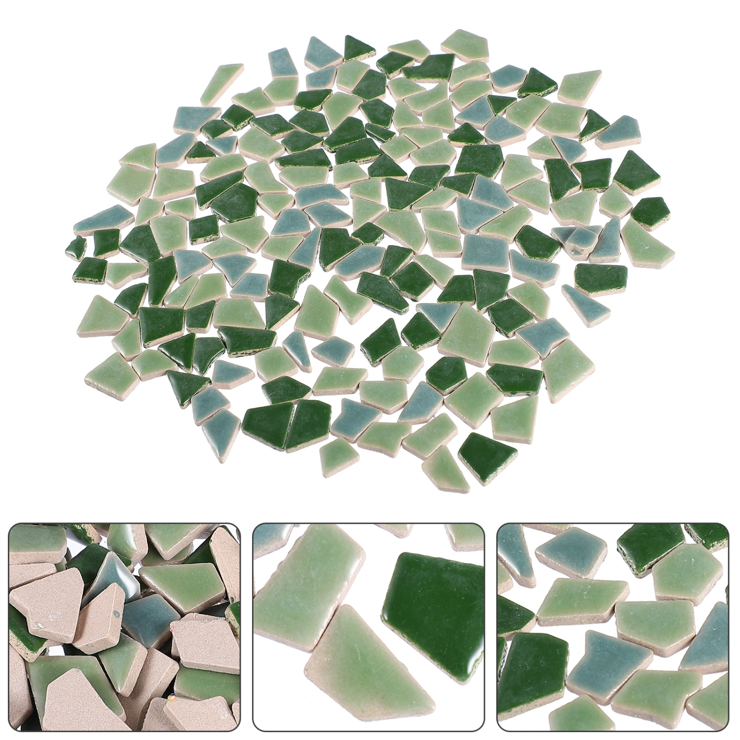 200g Colorful DIY Mosaic Tiles Pretty Ceramic Mosaic Tiles Delicate Mosaic Tiles