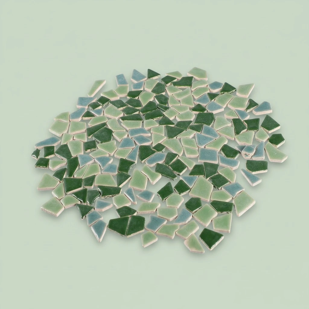 200g Colorful DIY Mosaic Tiles Pretty Ceramic Mosaic Tiles Delicate Mosaic Tiles