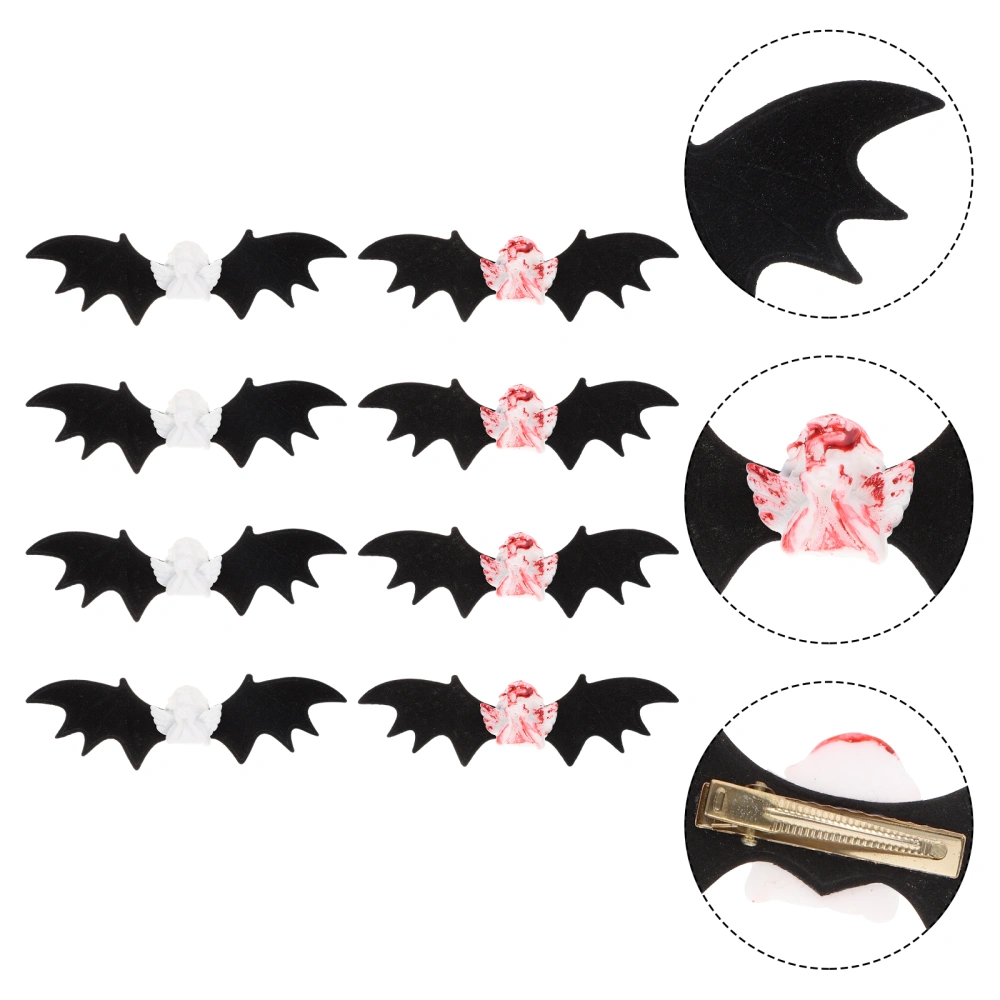 8pcs Halloween Cartoon Hair Clips Alligator Hair Clips Cosplay Costume Accessories