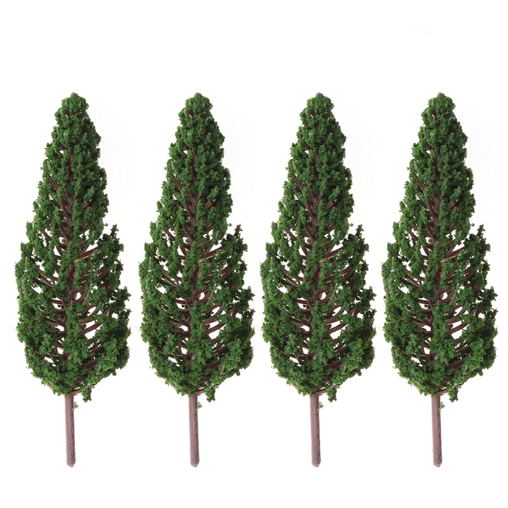 10pcs Model Trees Park Street Diorama Scenery Layout Miniature Landscape Scenery (13cm)