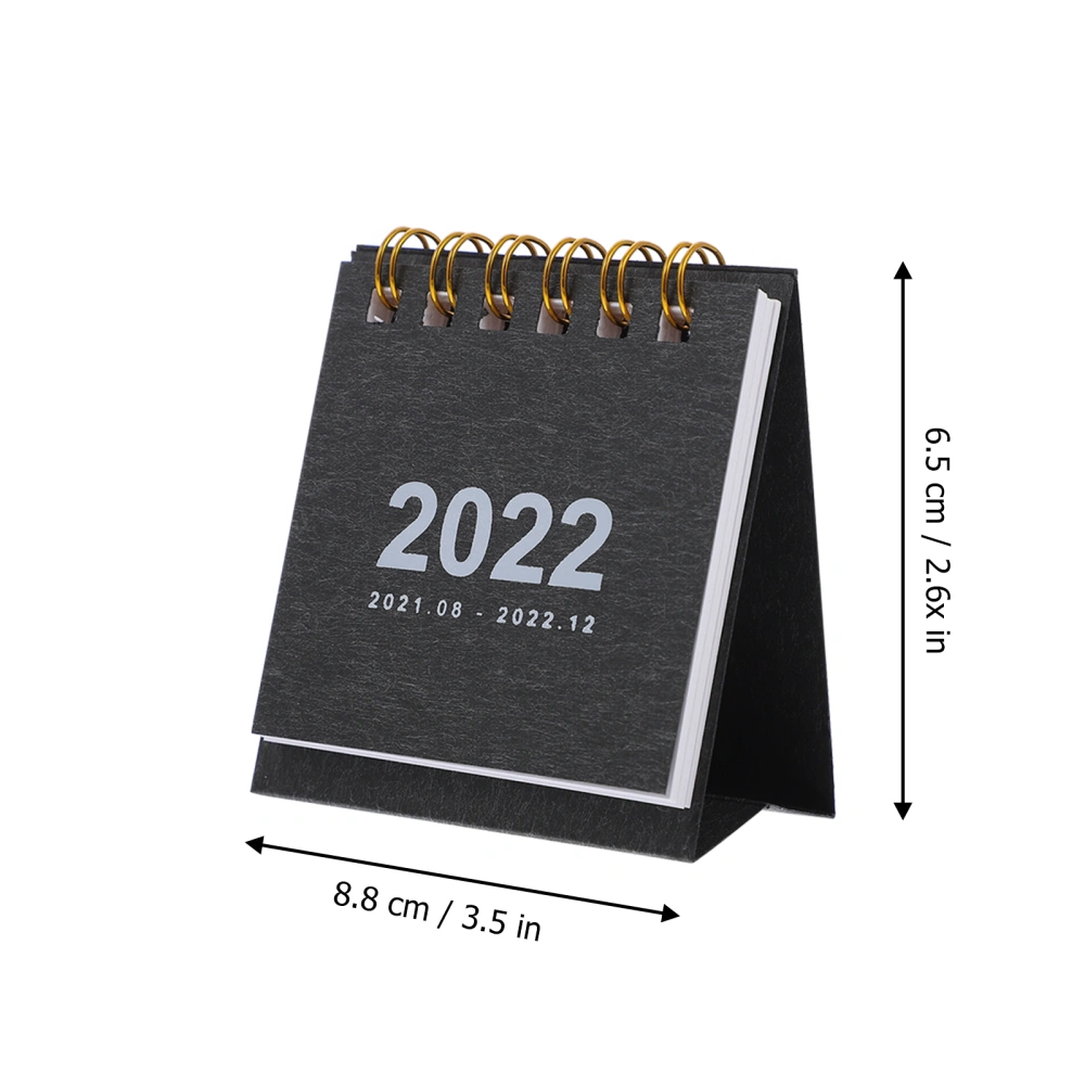 6pcs Mini Desk Calendar 2022 Chic Desktop Ornaments Portable Work Note Calendar