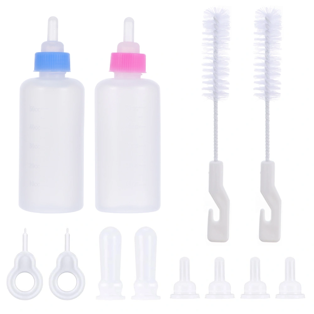 12pcs Pet Nursing Bottle Set Milk Feeding Bottle Milk Feeder Pet Supplies