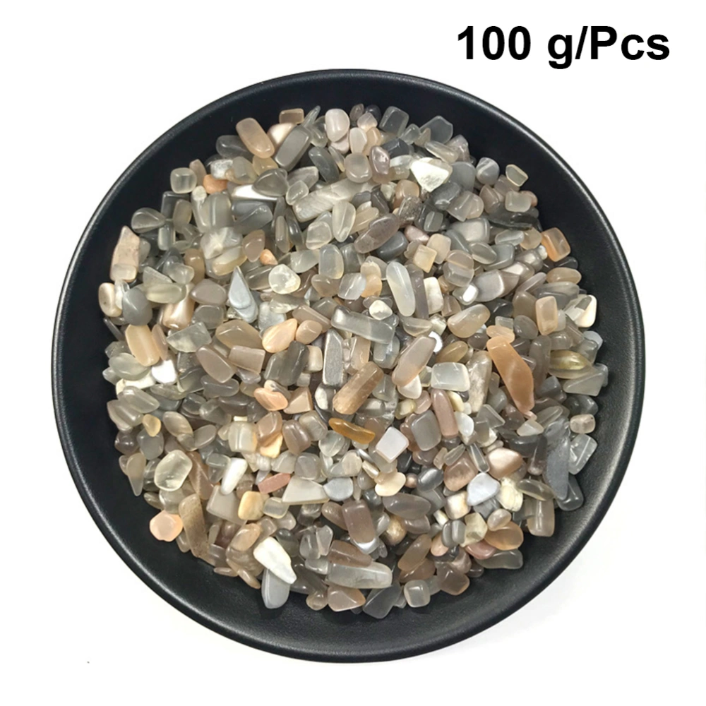 3 Bags Natural Black Crystal Gravel Decorative Crystal Stone Clean Degaussing for Flower Pot Fish Tank Aquariums (100g for Each Bag 5-7mm)