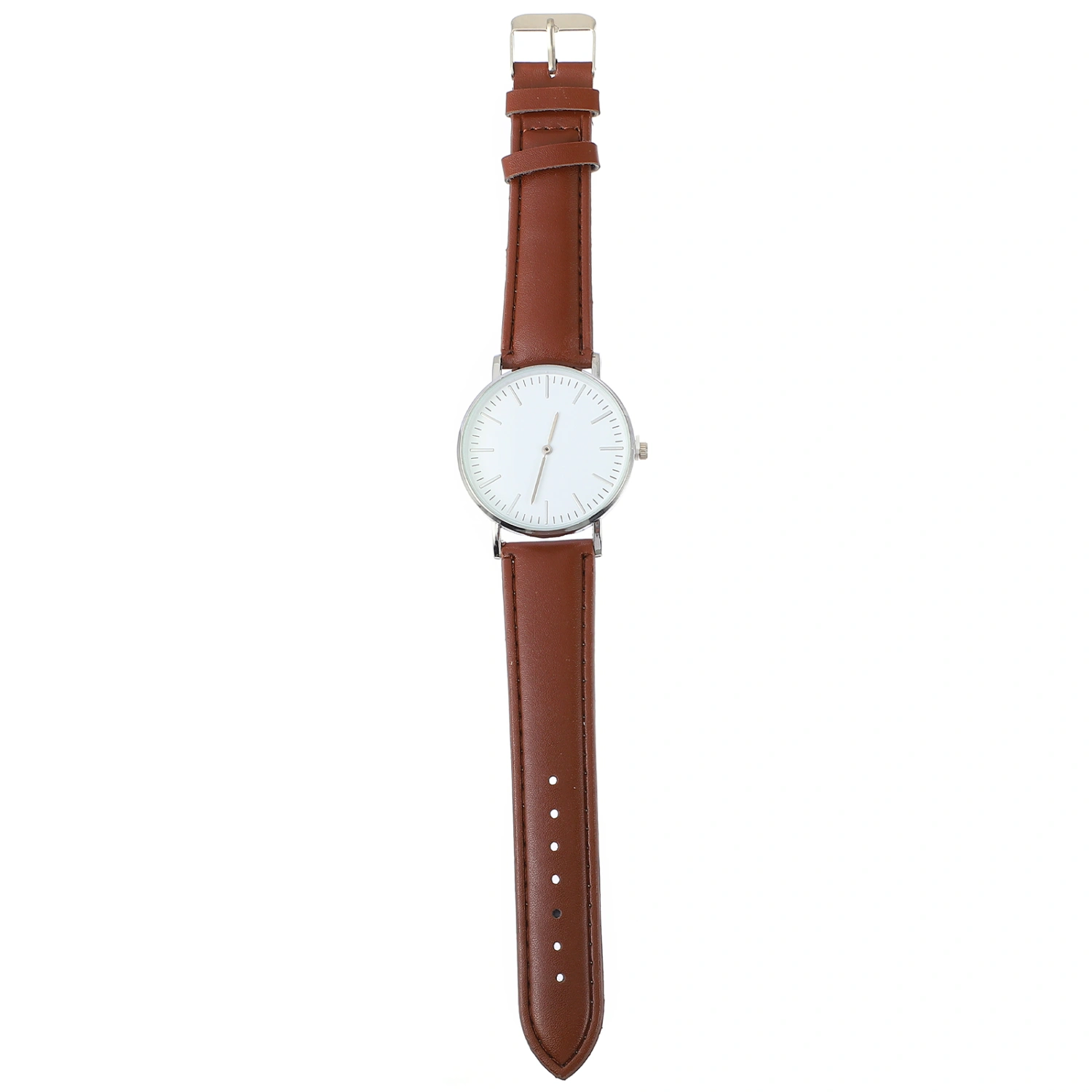 1 Pc PU Watches Men Wristwatches PU Strap Quartz Watches Husband Gifts