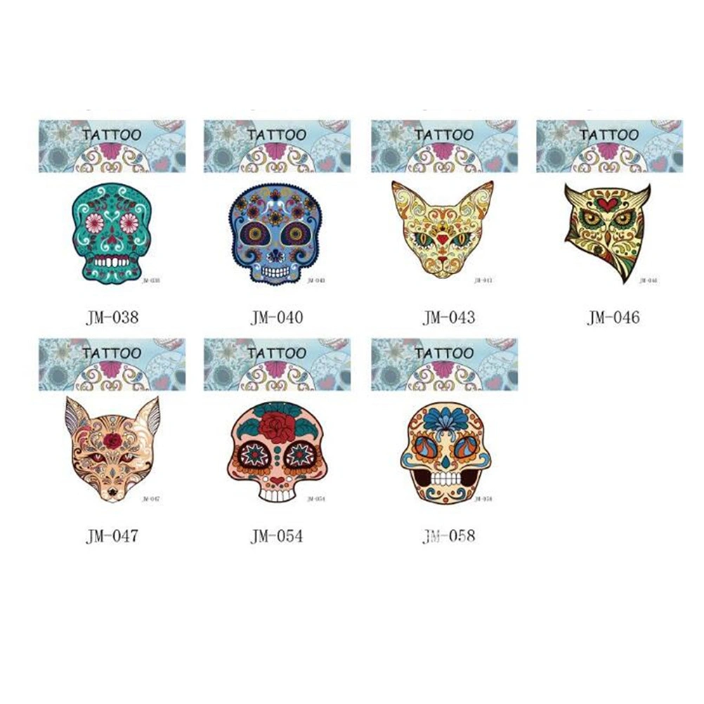 40pcs Sticker Skull Horror Face Sticker Waterproof Environmental for Halloween Decor