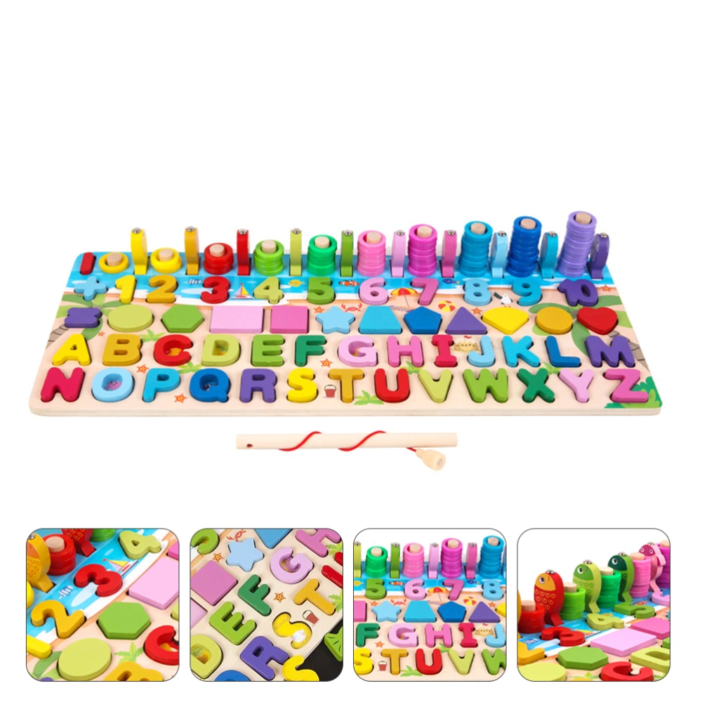 1 Set Matching Puzzle Toy Early Education Toy Funny Magnetic Fishing Plaything