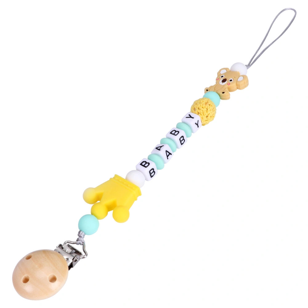 1pc Baby Teeth Chain Clip Baby Pacifier Chain Soother Pacifier Chain