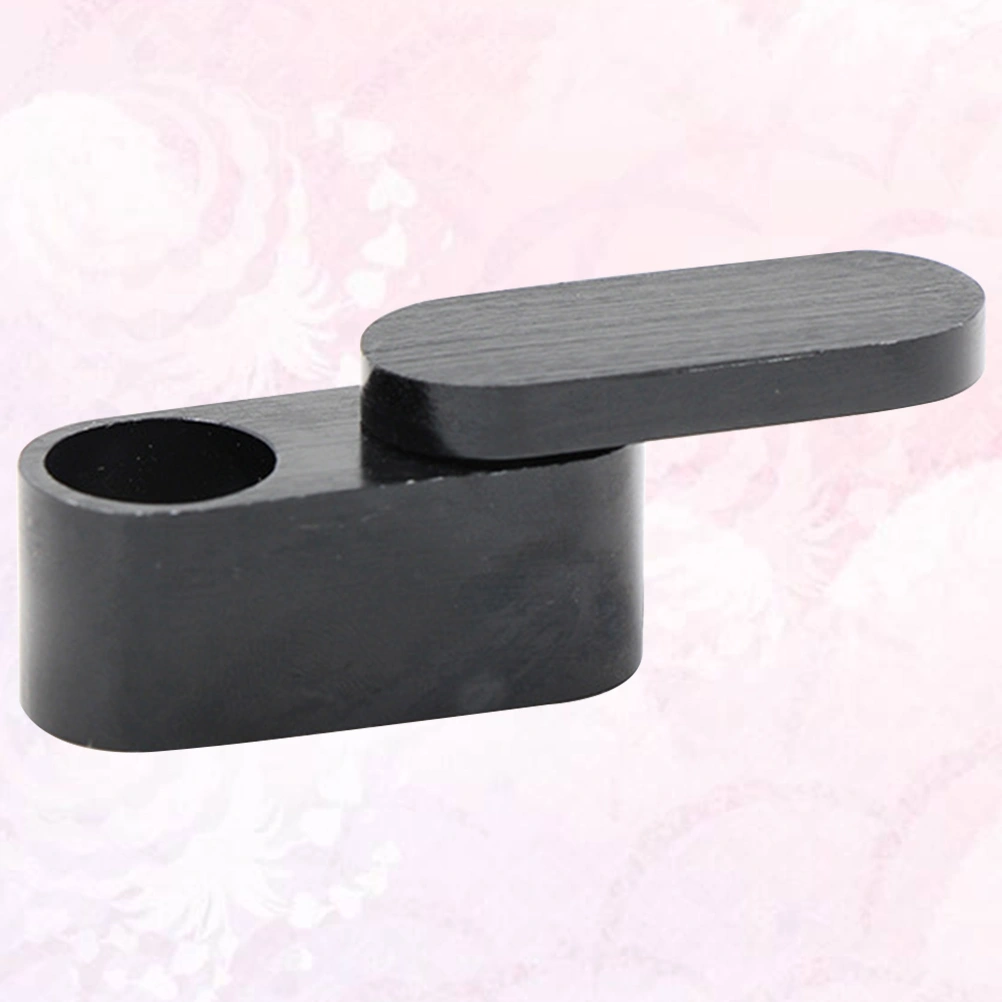 1pc Portable Tobacco Pipe Tobacco Storage Groove Design Turning Cigarette Holder for Men (Black)