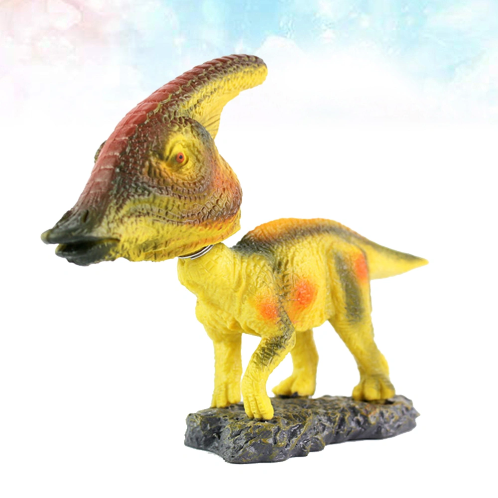 Dinosaur Model Parasaurolophus Model Decor Car Decor Shake Head Toy for Car Home Store