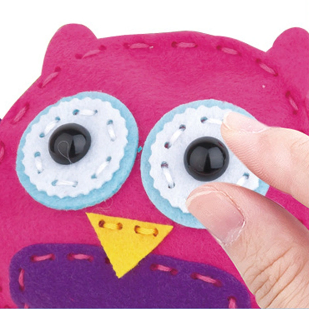 Handmade Animal Owl Toy Educational DIY Craft Funny DIY Material Non-woven Animal Toy (Owl)