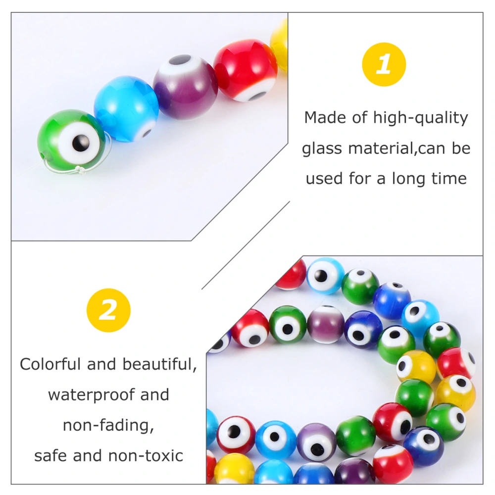 Glass Beads 8mm DIY Bracelet Beads Spacer Beads Halloween Necklace Beads