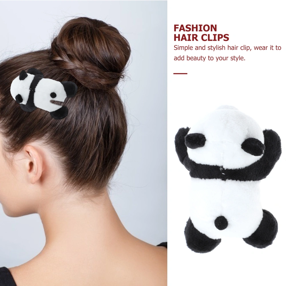 Plush Panda Hair Clip Hairpin Barrette Hair Decoration for Women Girls Kids