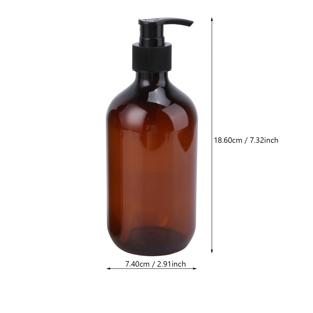 2pcs 500ml Empty Cream Bottle Lotion Bottles Containers with Screw Pump for Shower Gel Shampoo