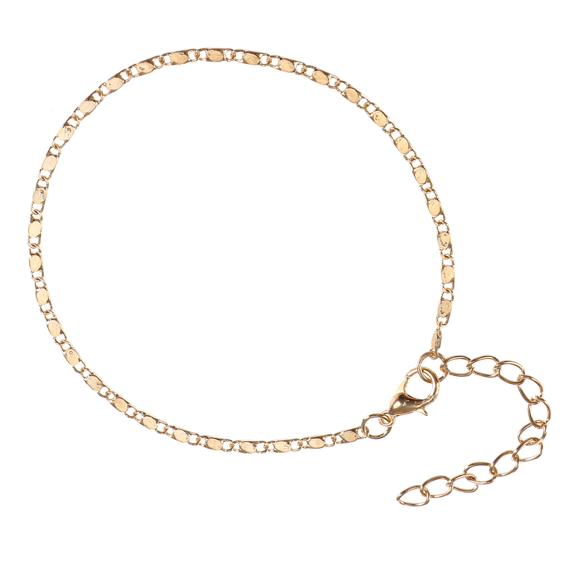 Fashion Gold Thin Chain Ankle Charm Anklet Leg Bracelet Foot Jewelry Adjustable Ankle Bracelets for Women