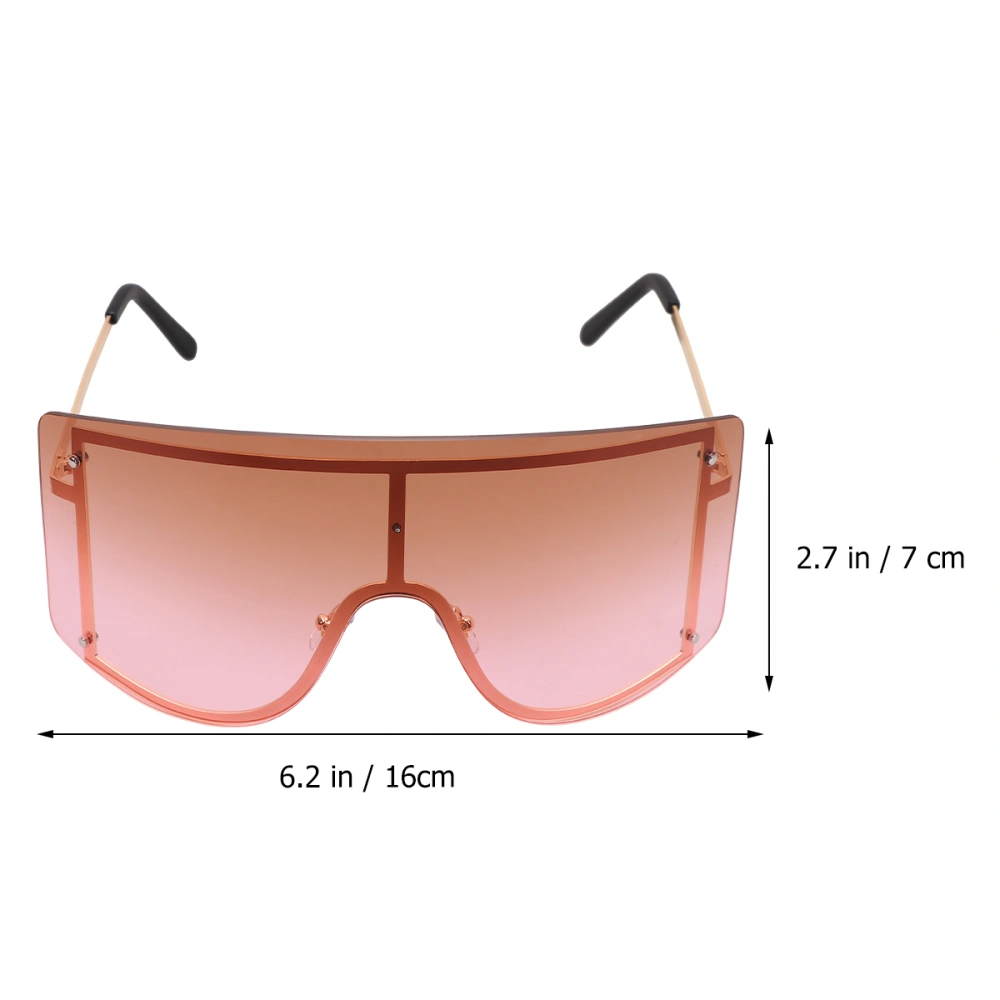 1 Pair Fashionable Sunglasses Summer Outdoor Sun Glasses Creative Beach Shades Eyeglasses Clothes Decoration for Men Women (Pink)