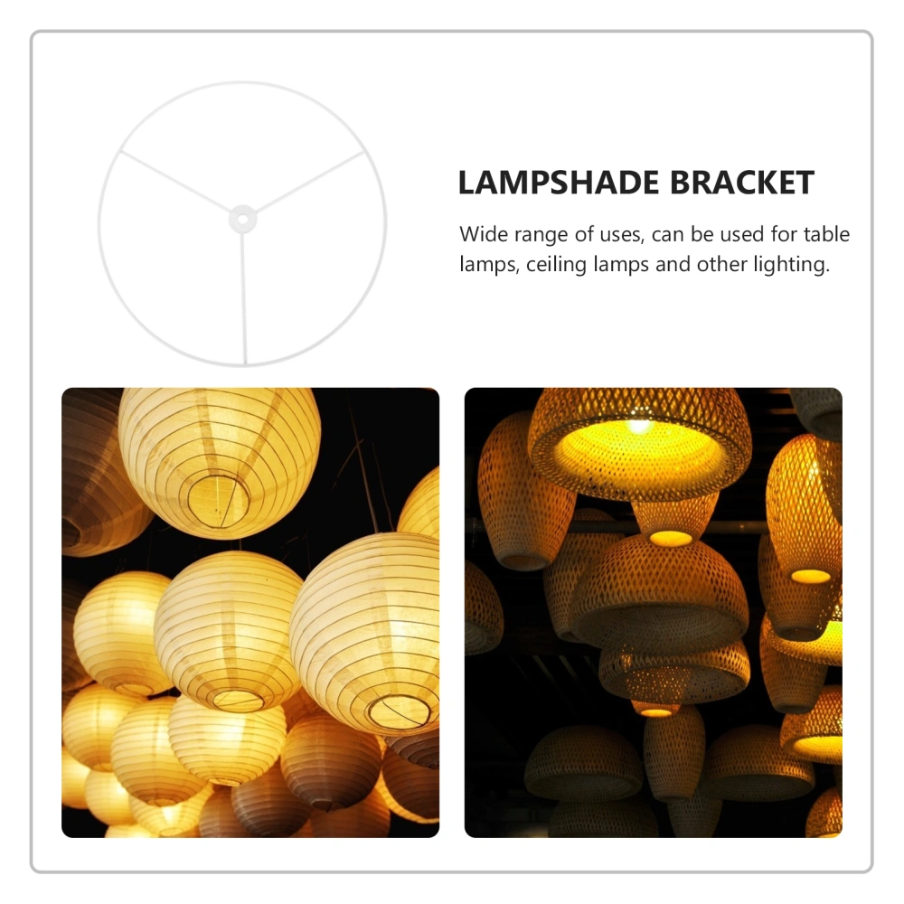 2 sets of Lamp Shade Rings Lampshade Holder Frame Lampshade Support Ring Accessory