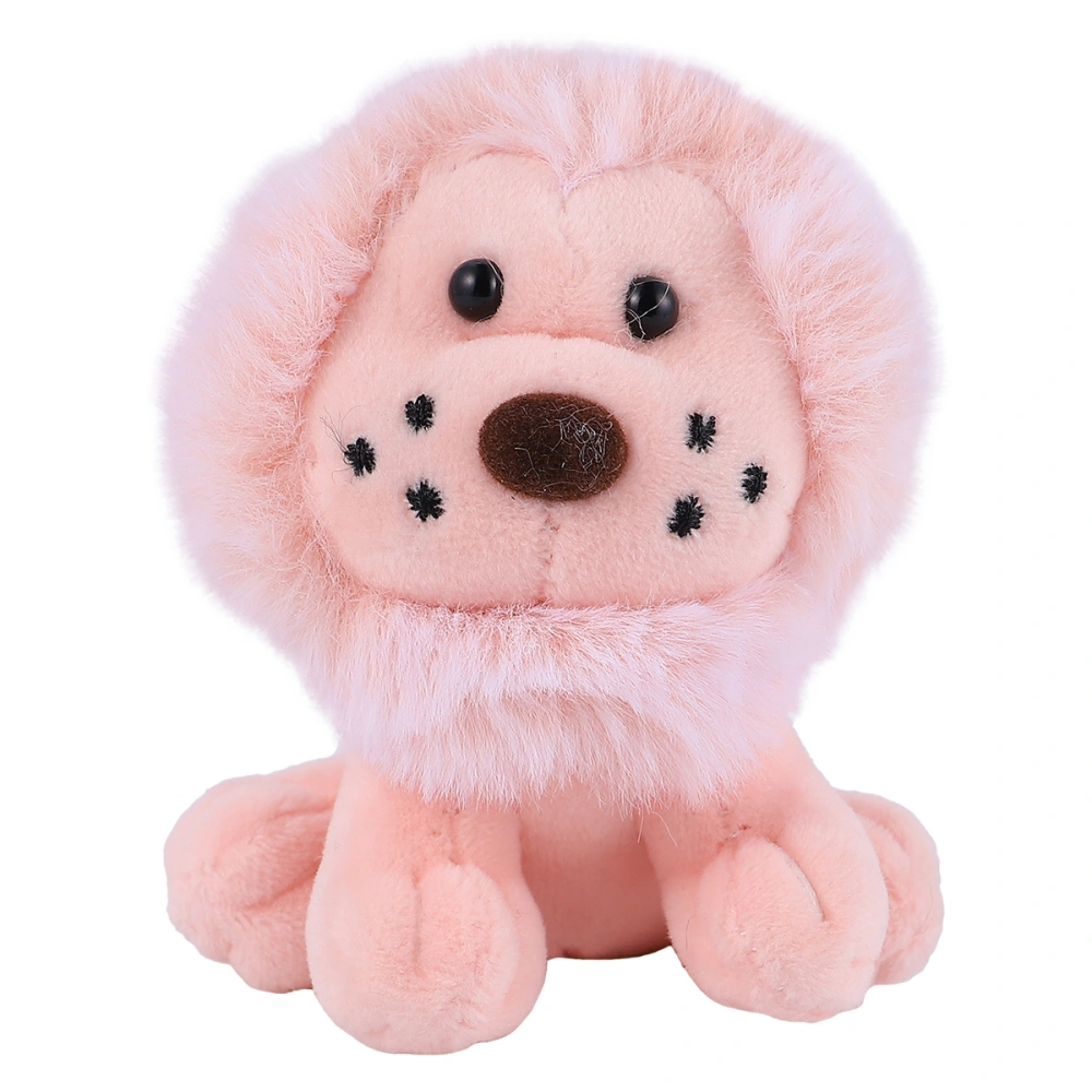 1pc Lovely Key Holder Lion Keychain Unique Key Ring Key Decoration Bag Pendant for Decor Use (Pink)