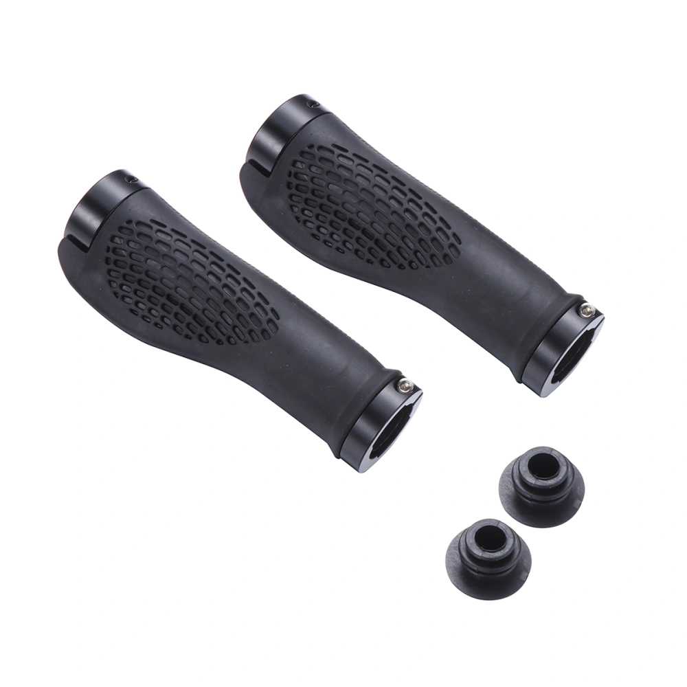 1Pair Bike Hand Grips Handlebar Lockable Mountain Bike Handlebar Cycling Rubber Handlebar Grip for Cycling Mountain and Bicycles Accessories (Black)