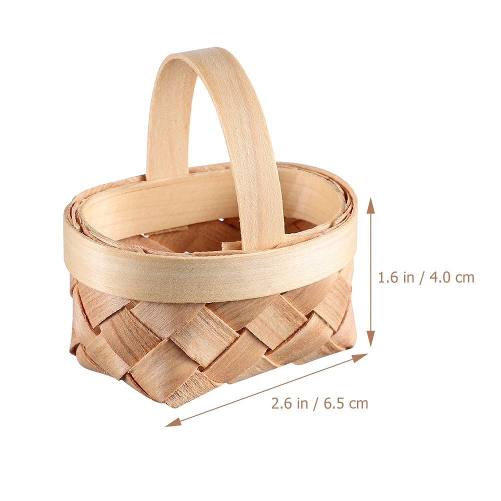 8pcs Mini Baskets Small Woven Holiday Candy Baskets Wedding Candy Gift Baskets