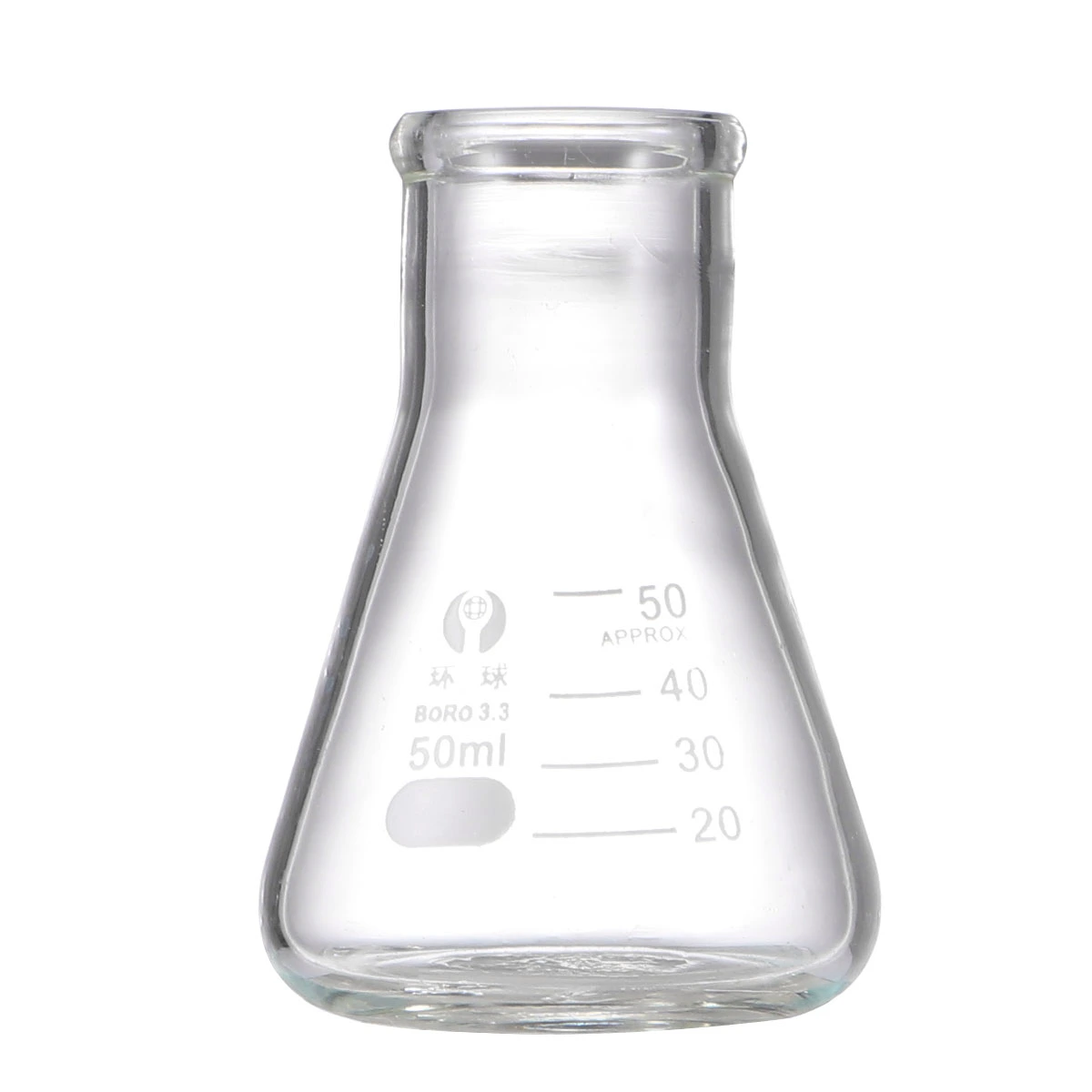 3pcs Thickened Glass Flask Conical Flask School Supply Experiment Accessory for Laboratory Students Chemistry Experiment (50ml, 150ml, 250ml)