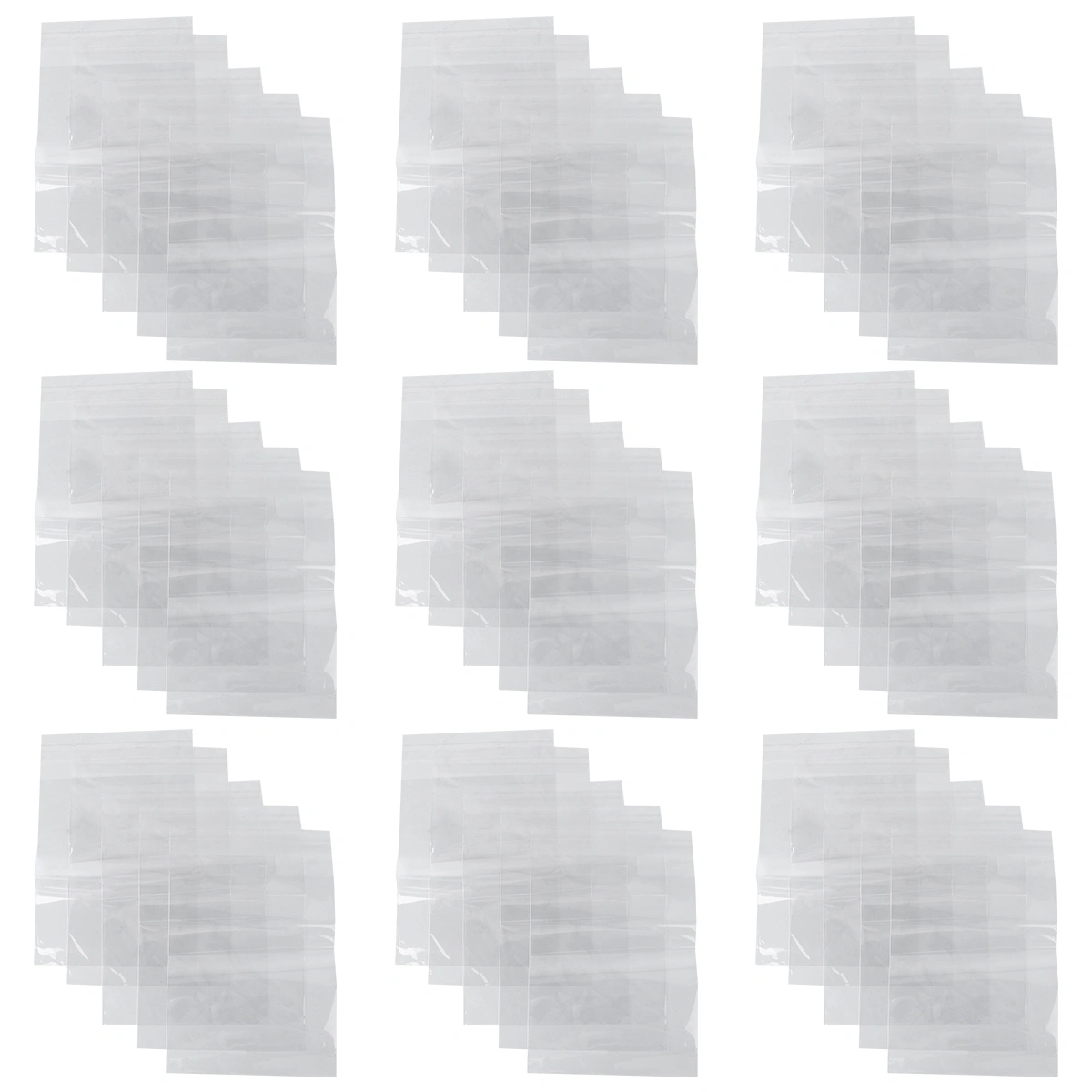 300 Pcs Self-adhesive Bags Opp Packaging Bags Storage Container for Home (White)