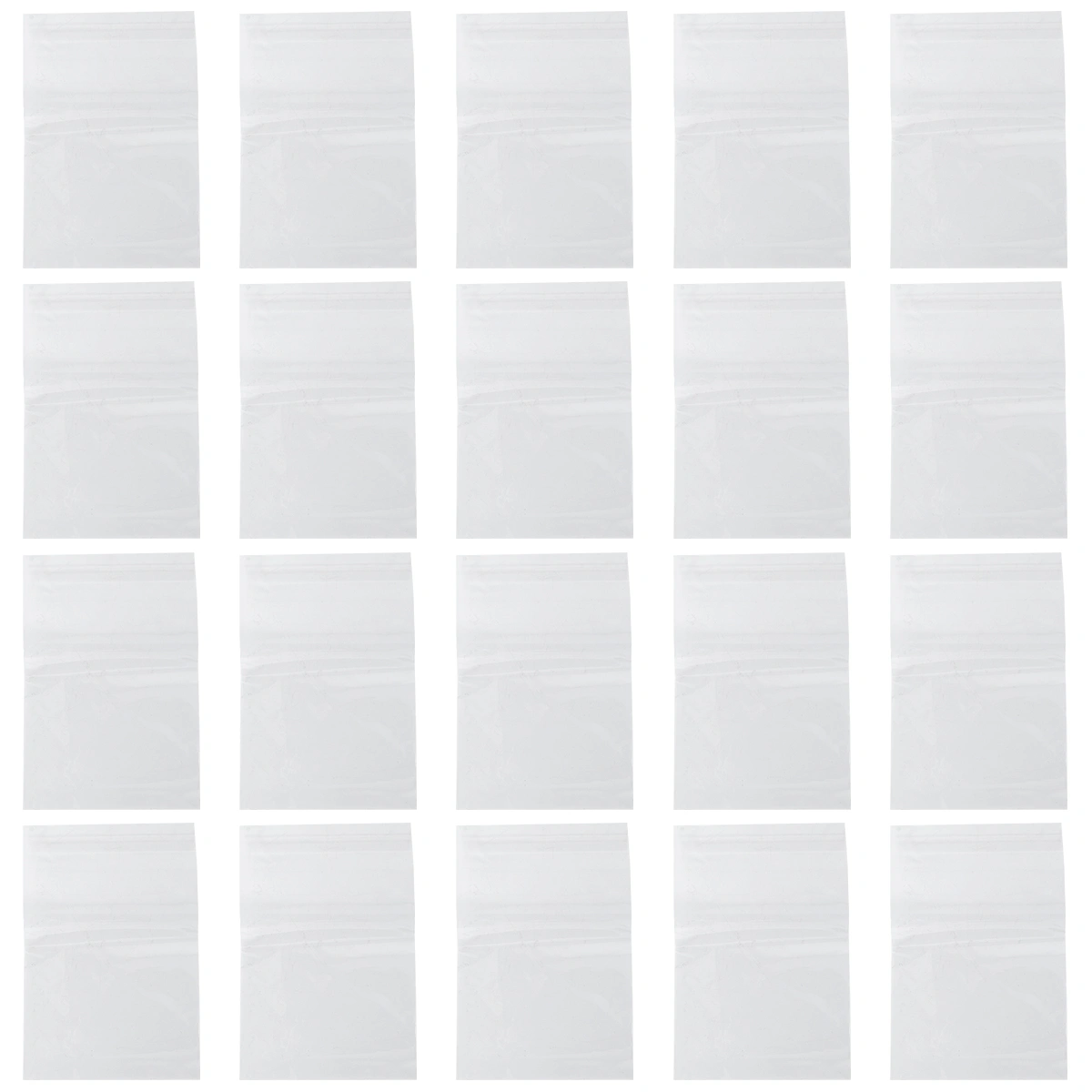 300 Pcs Self-adhesive Bags Opp Packaging Bags Storage Container for Home (White)