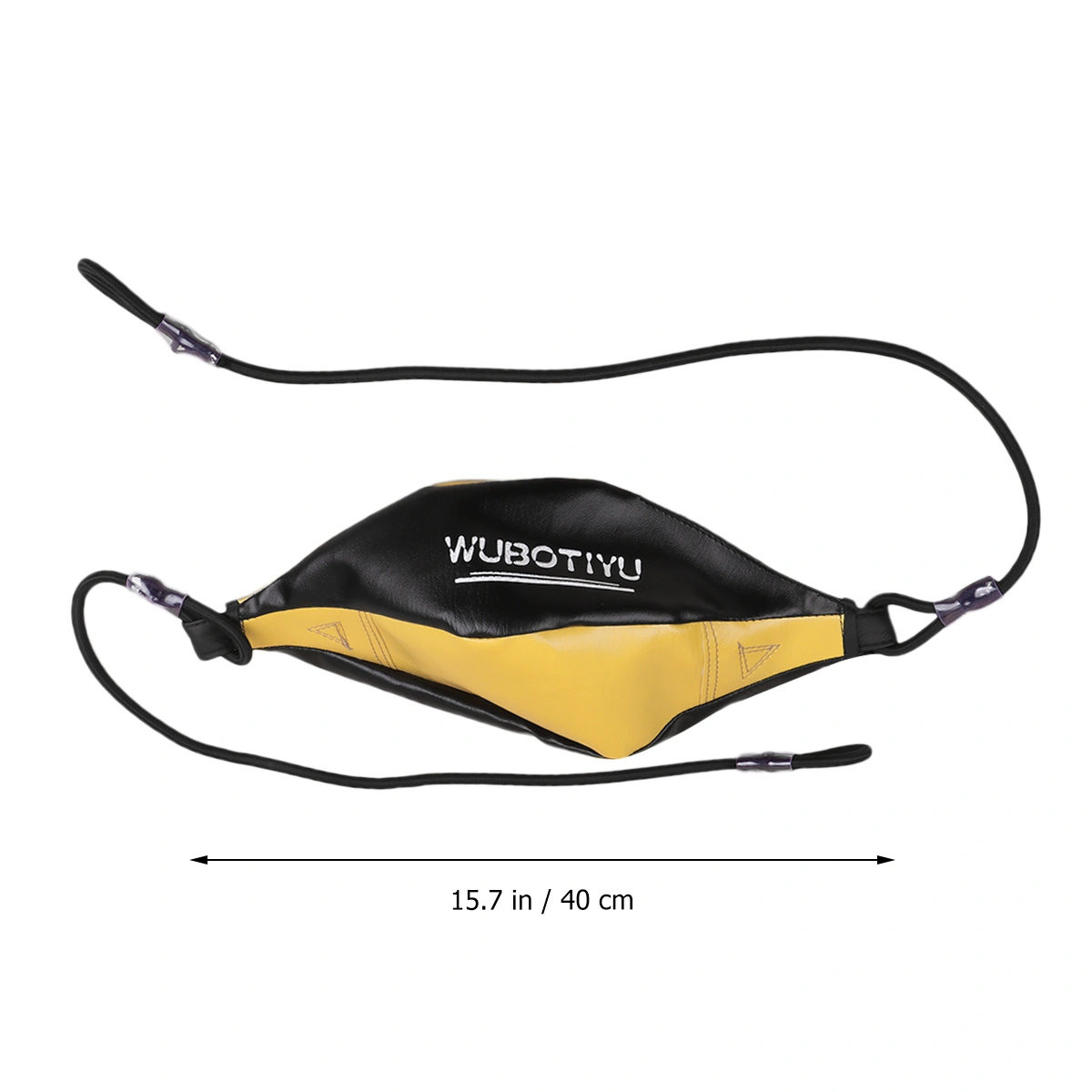 Double-end Bags Boxing Ball Bag Training Ball for Punching Training Workout Exercise Agility Training (Speed Ball Black and Yellow)