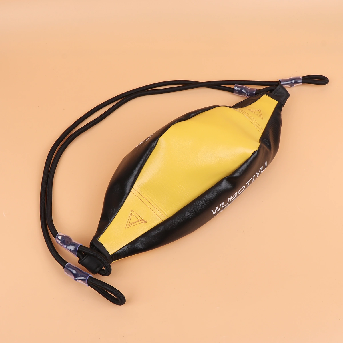 Double-end Bags Boxing Ball Bag Training Ball for Punching Training Workout Exercise Agility Training (Speed Ball Black and Yellow)